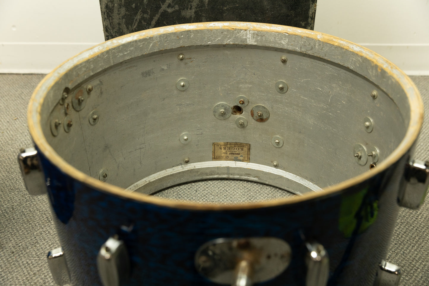 1960s Rogers Swingtime Blue Onyx Pearl Drum Set
