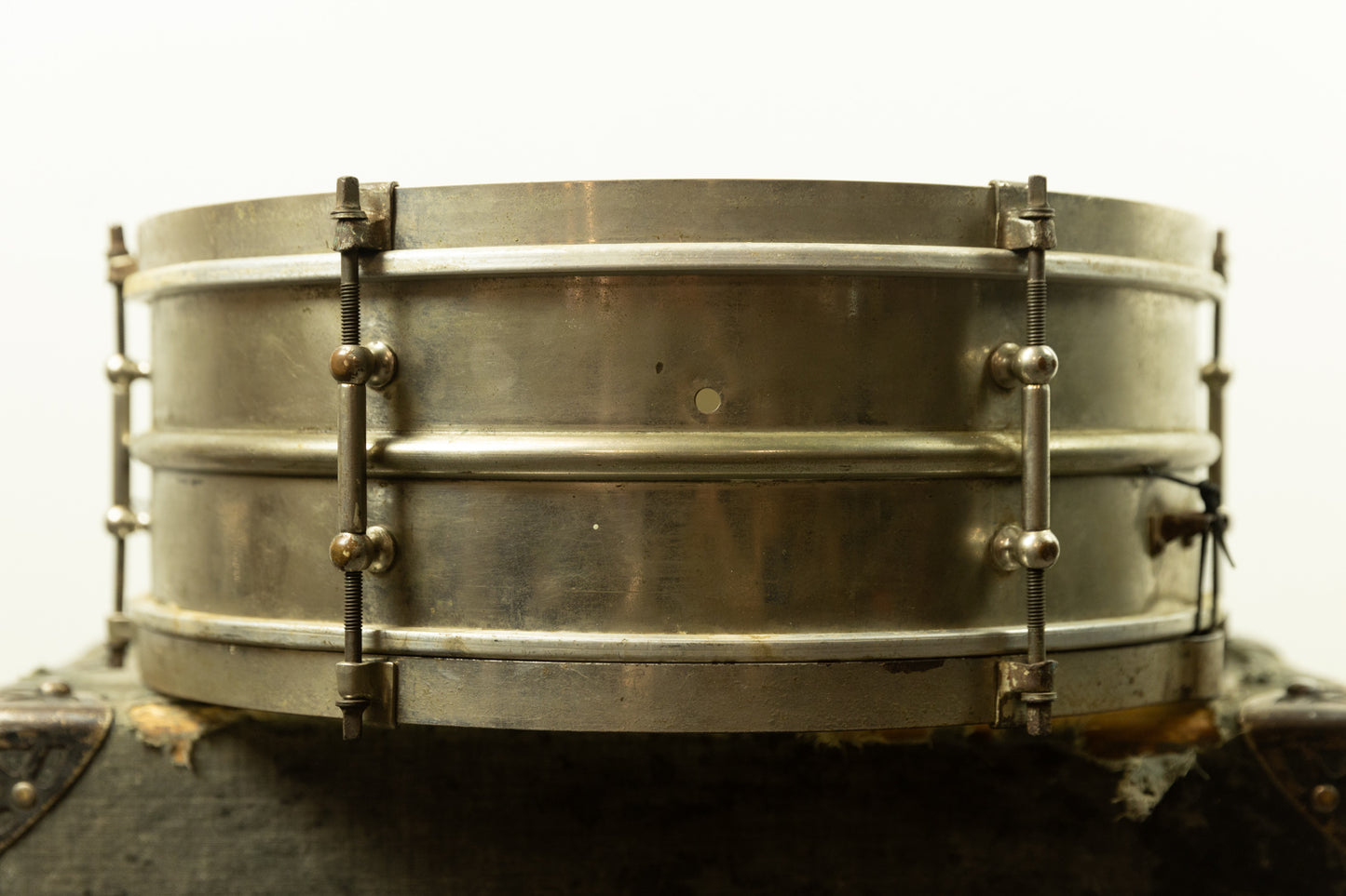 1920s Ludwig 5x14 Nickel Over Brass "All Round" Snare Drum