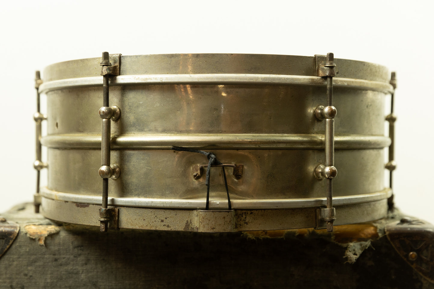 1920s Ludwig 5x14 Nickel Over Brass "All Round" Snare Drum