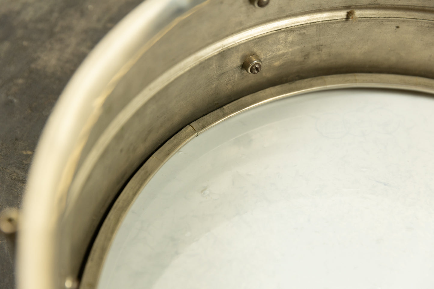 1920s Ludwig 5x14 Nickel Over Brass "All Round" Snare Drum