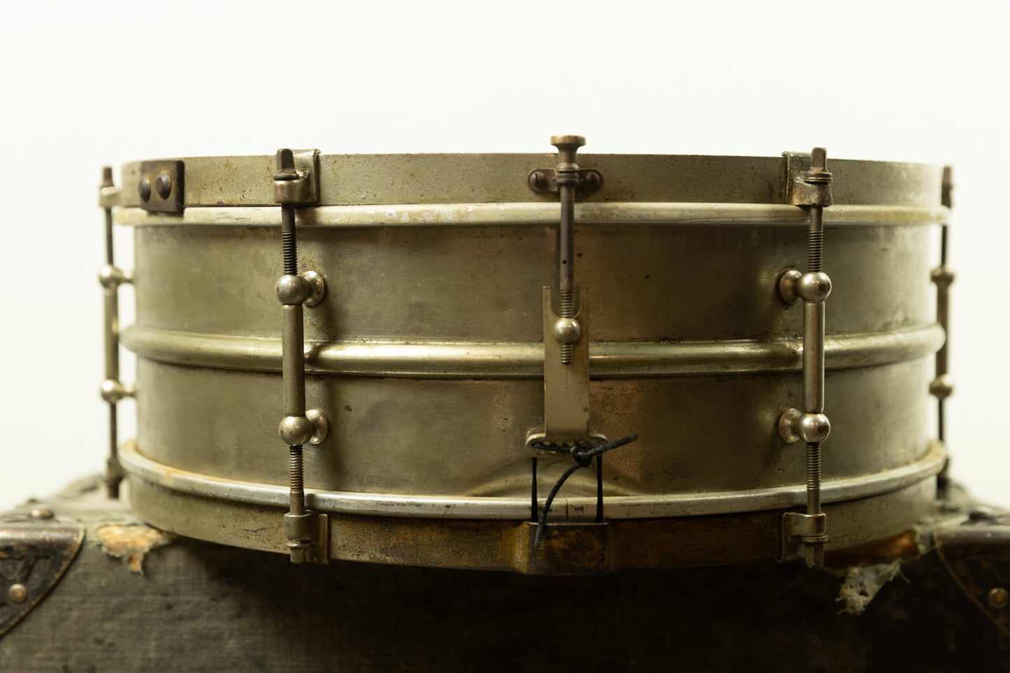 1920s Ludwig 5x14 Nickel Over Brass "All Round" Snare Drum