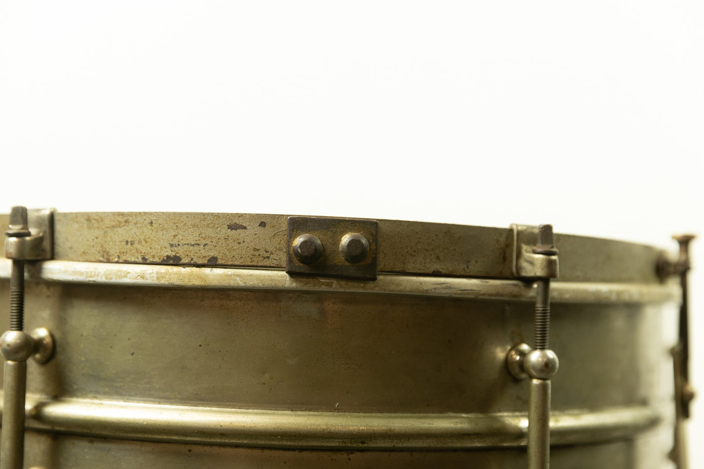 1920s Ludwig 5x14 Nickel Over Brass "All Round" Snare Drum
