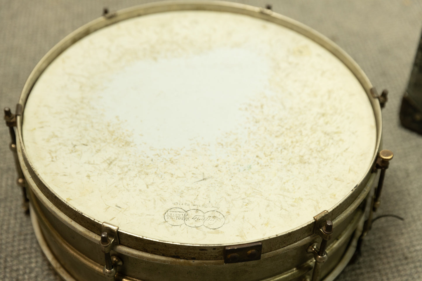 1920s Ludwig 5x14 Nickel Over Brass "All Round" Snare Drum