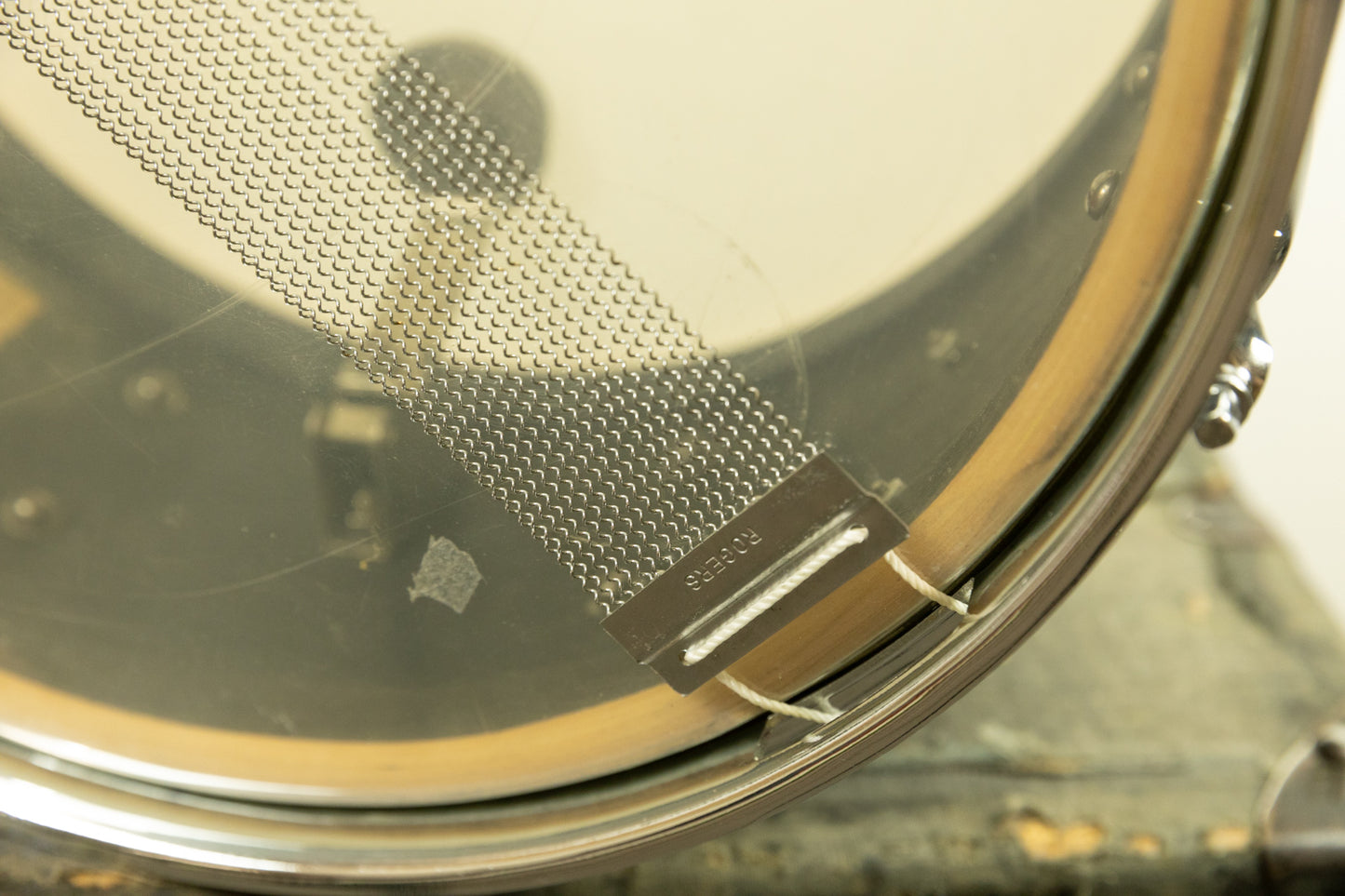 1950s Rogers 6.5x14 White Marine Pearl Holiday Snare Drum