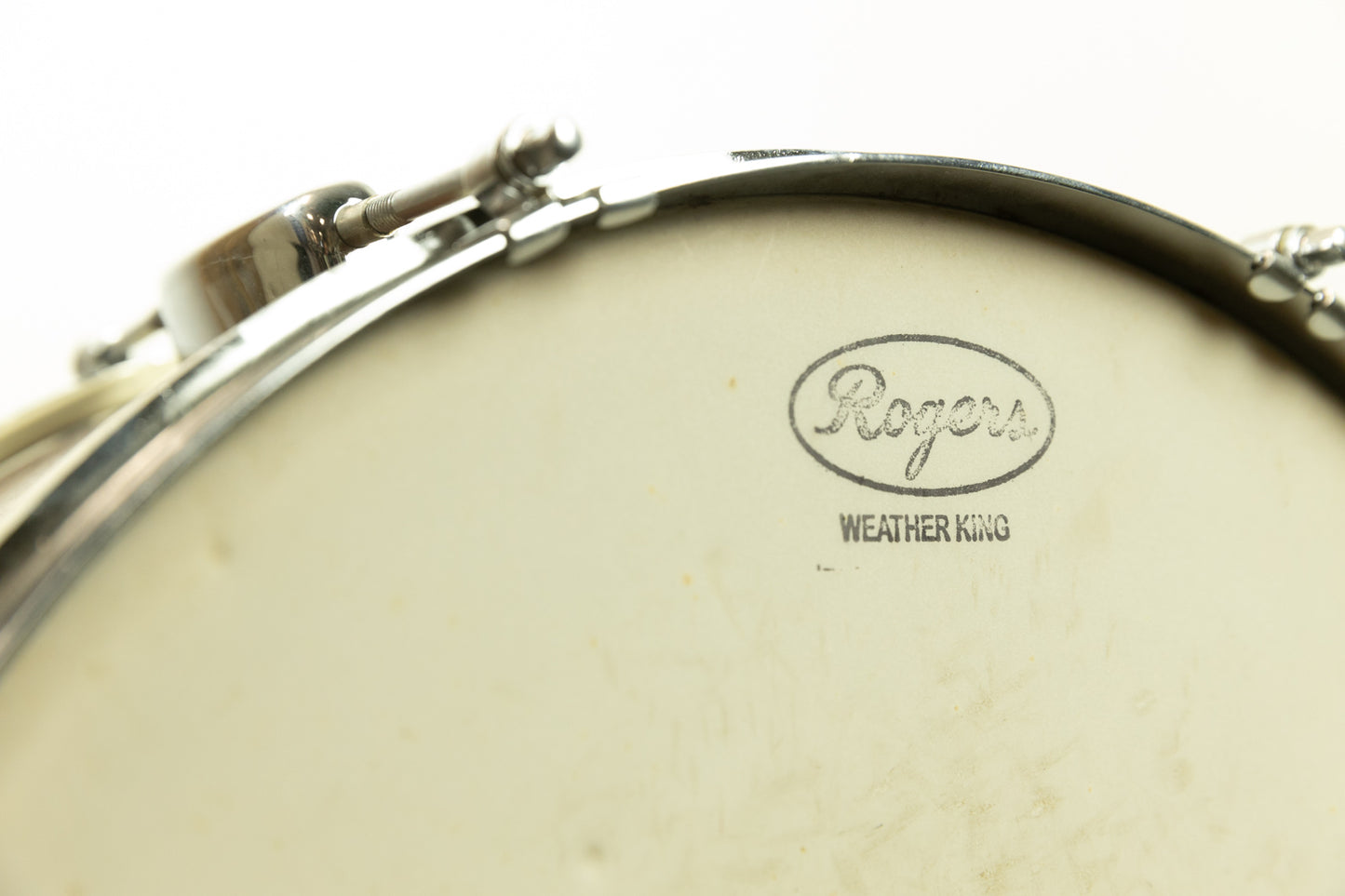 1950s Rogers 6.5x14 Monitor Natural Mahogany Snare Drum