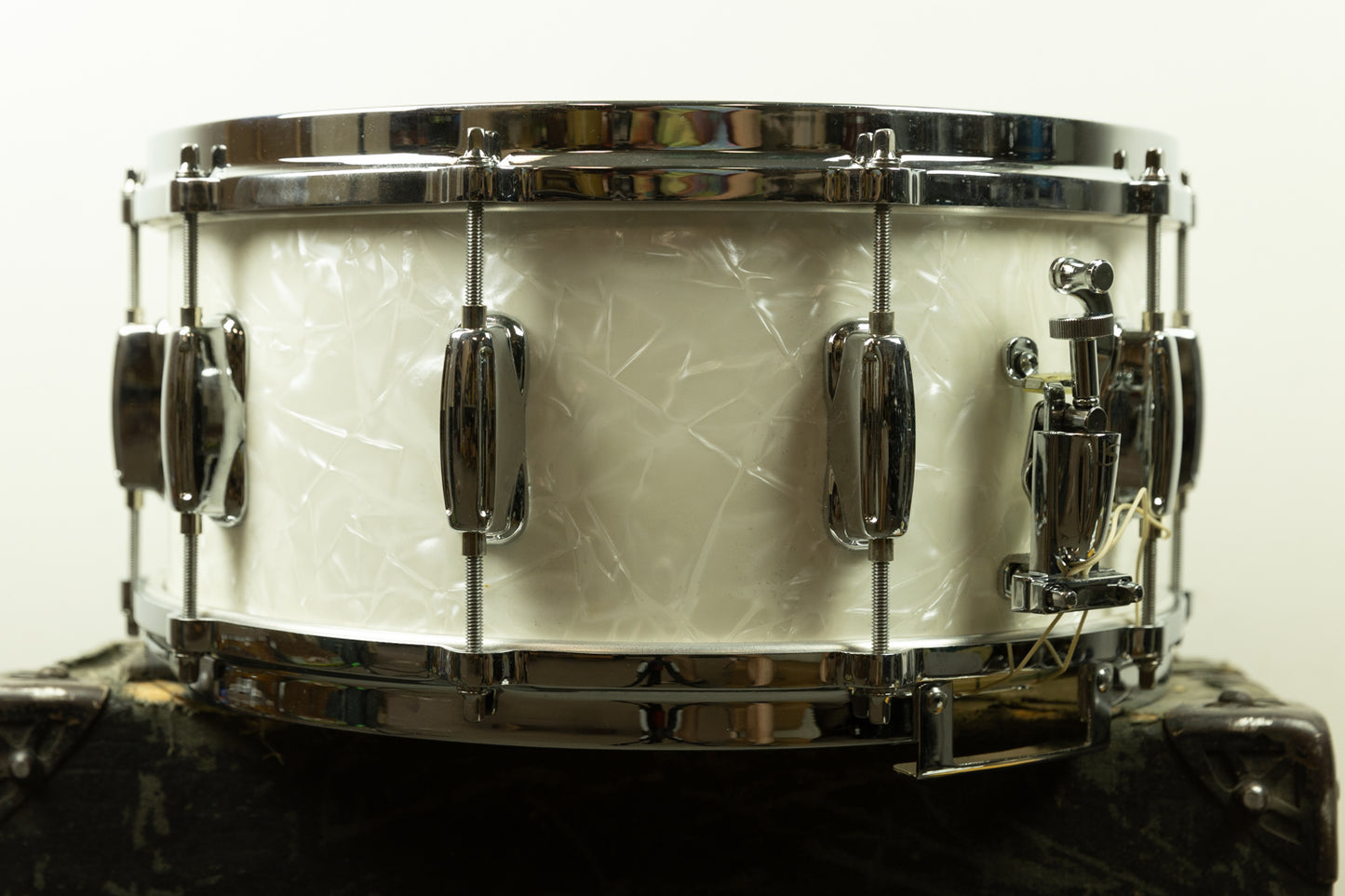 Slingerland Conway 6.5x14 White Marine Pearl Radio King Snare Drum
