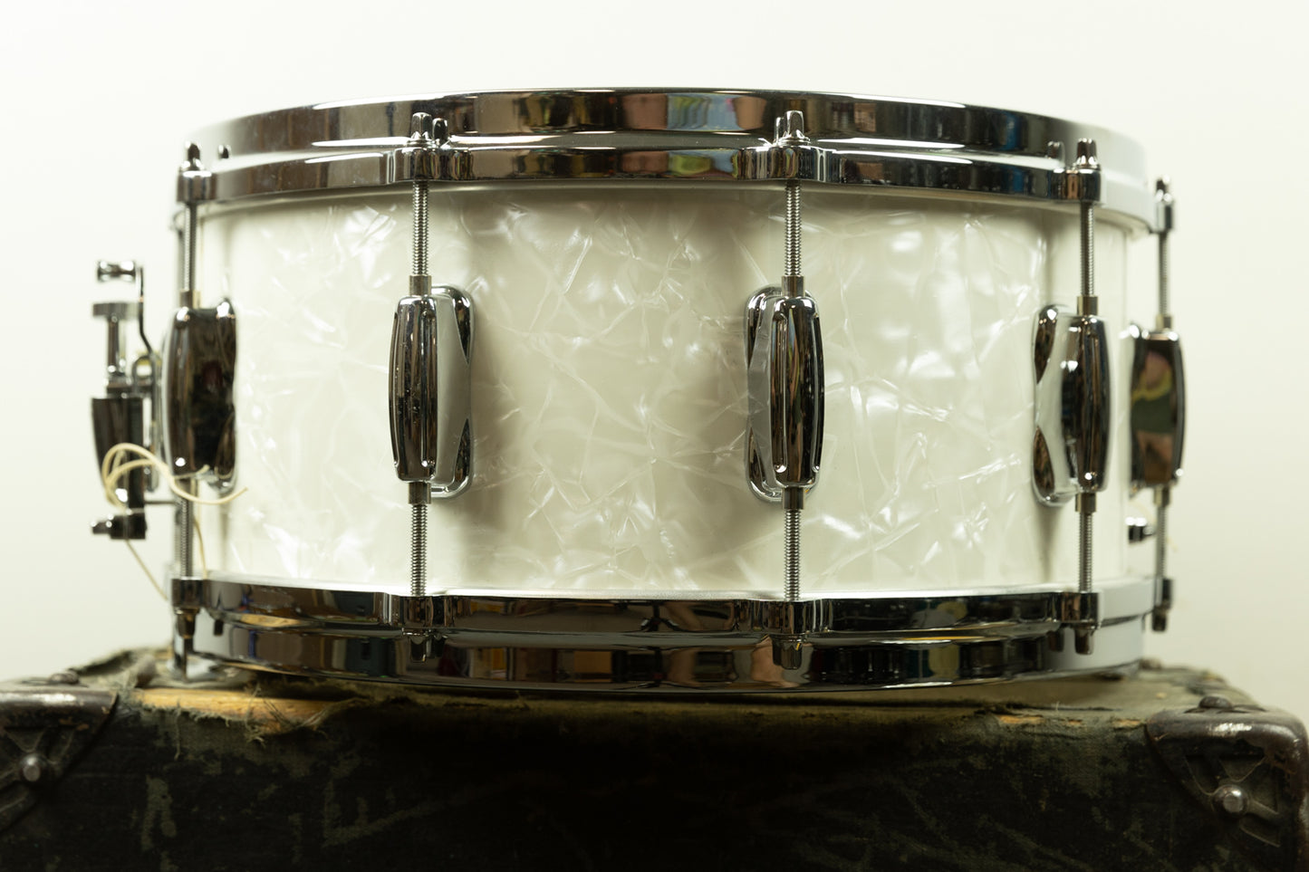 Slingerland Conway 6.5x14 White Marine Pearl Radio King Snare Drum