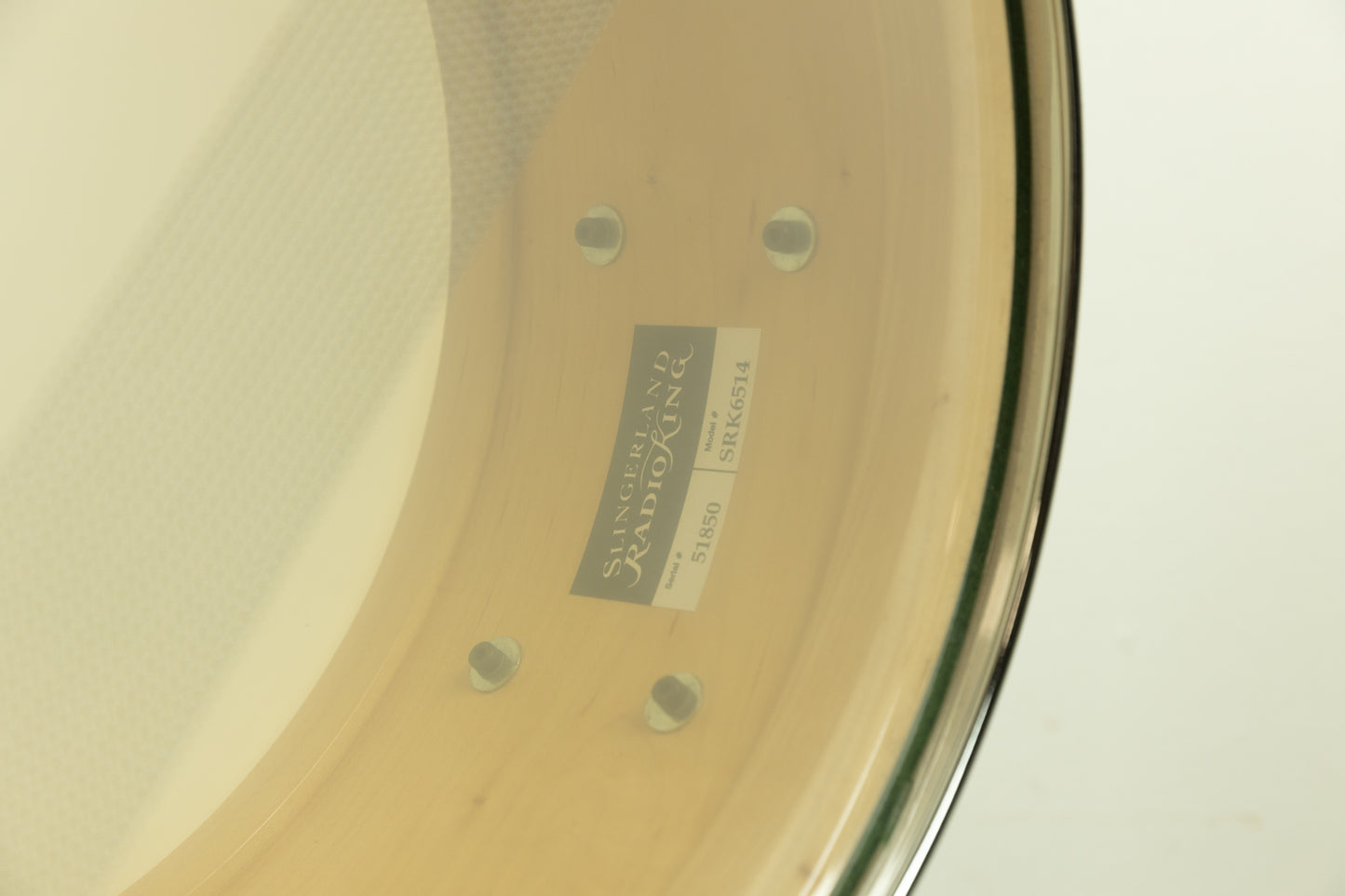 Slingerland Conway 6.5x14 White Marine Pearl Radio King Snare Drum