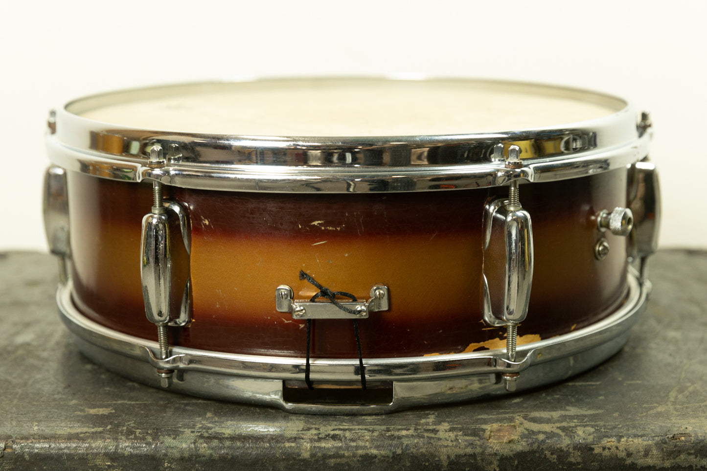 1960s Slingerland 5x14 Burgundy and Gold Duco Deluxe Student Model Snare Drum