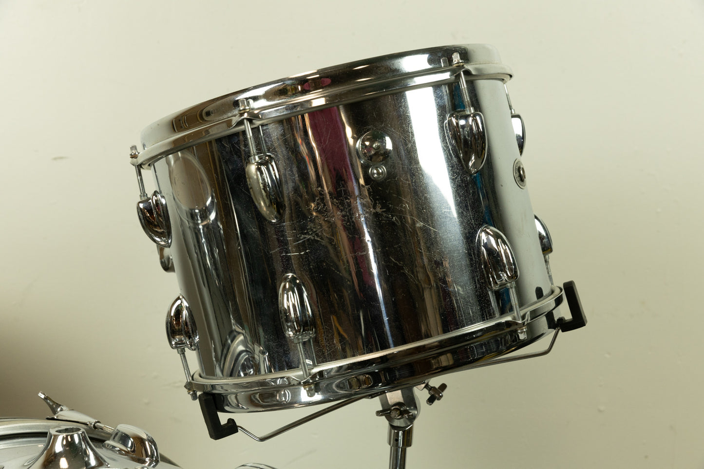 1970s Slingerland Chrome Over Wood 14x22 9x13 and 16x16 Drum Set
