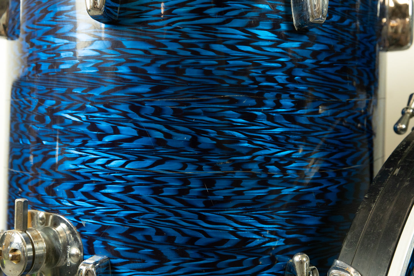 1960s Rogers Swingtime Blue Onyx Pearl Drum Set