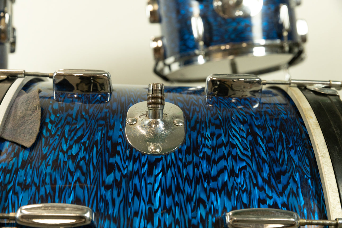1960s Rogers Swingtime Blue Onyx Pearl Drum Set