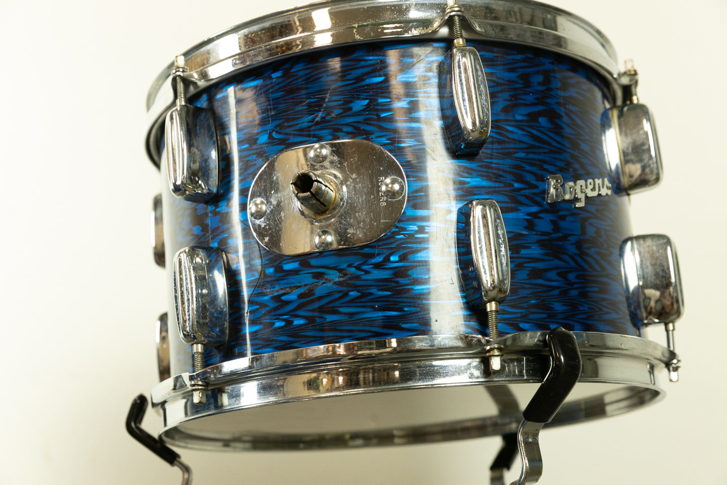 1960s Rogers Swingtime Blue Onyx Pearl Drum Set