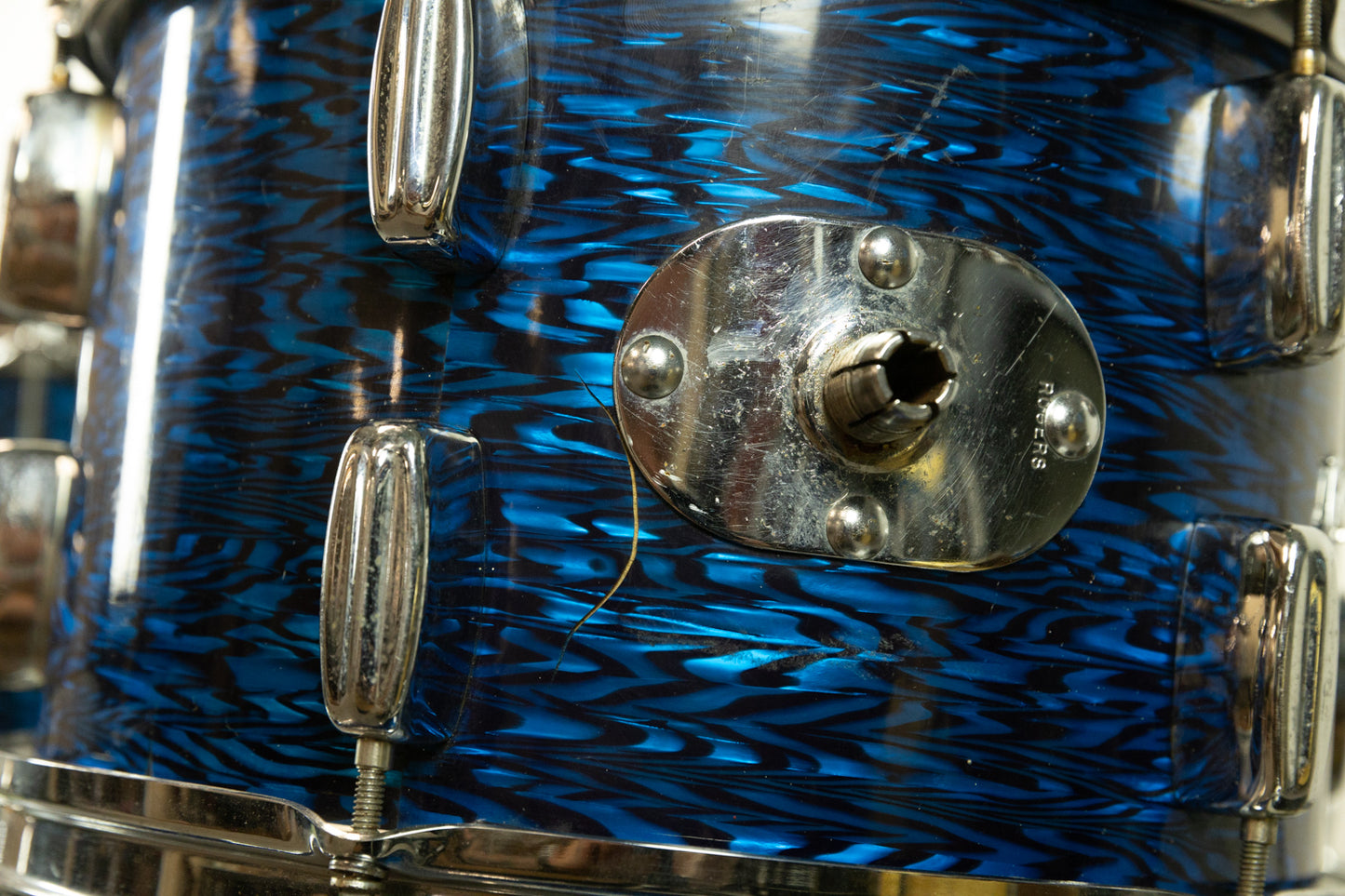 1960s Rogers Swingtime Blue Onyx Pearl Drum Set