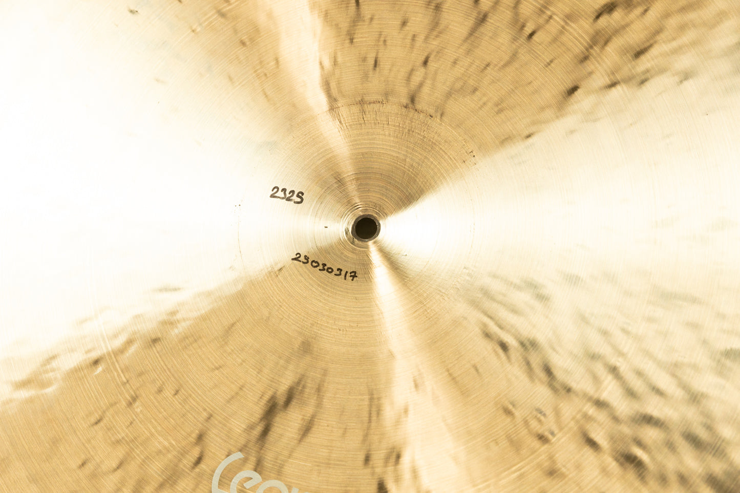 Leon 22" Flat Bell Half Raw Ride Cymbal 2325g