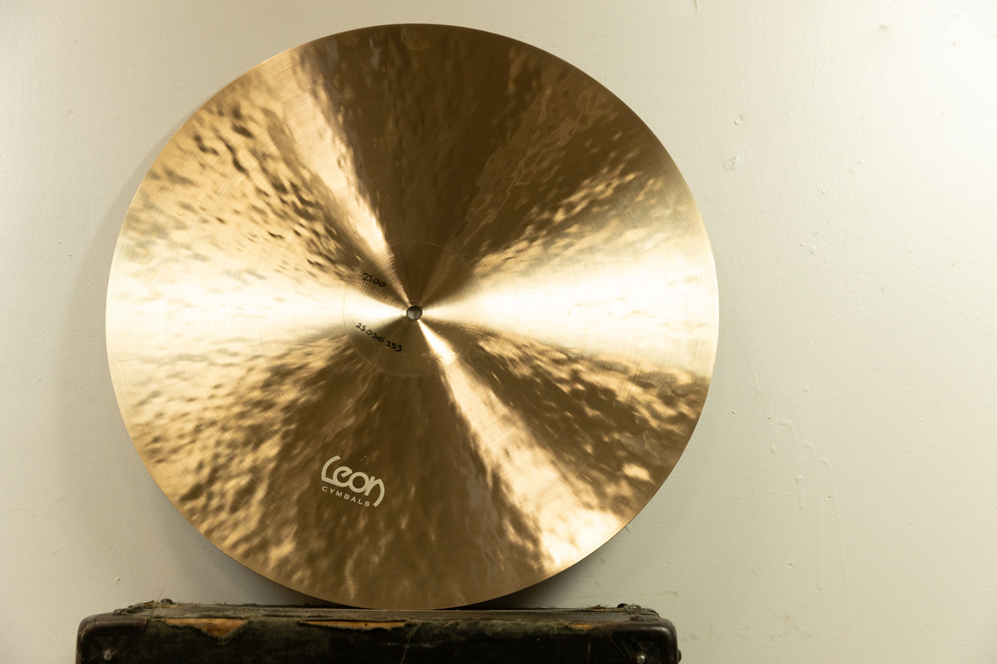 Leon 22" Ride Dark Half Raw Omega Bell Ride Cymbal 2300g