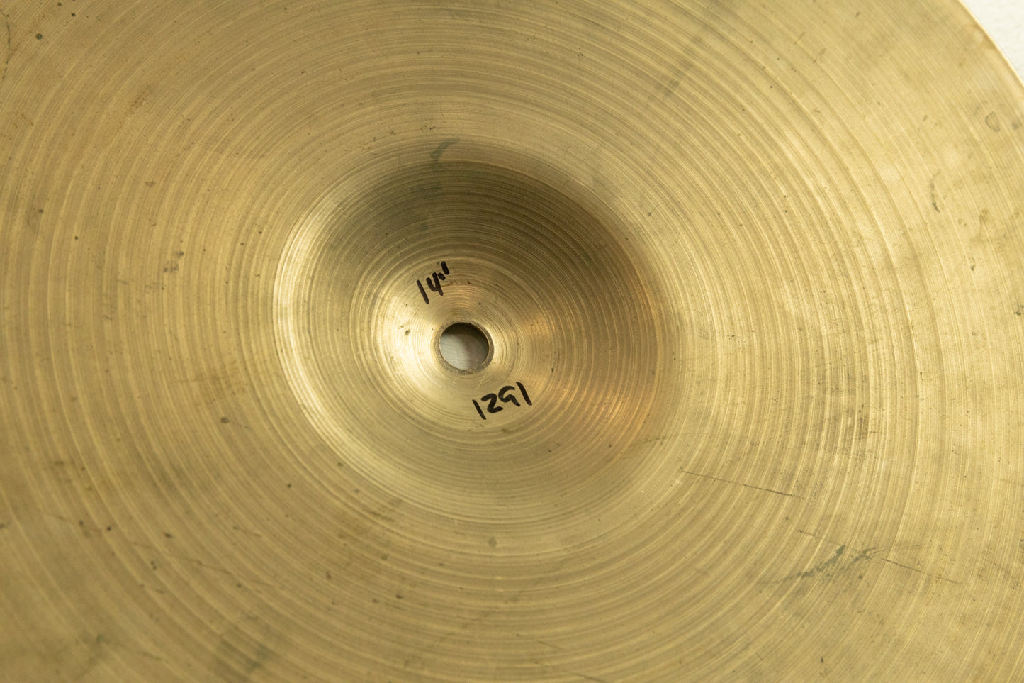 1960s Zildjian 14" New Beat Bottom Hi Hat Cymbal 1291g