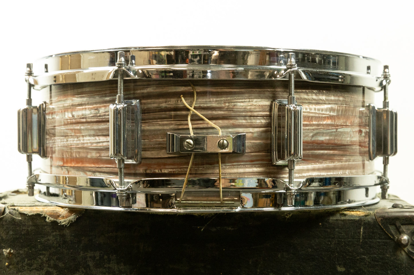 Vintage Rogers 5x14 Pink Strata Pearl Snare Drum