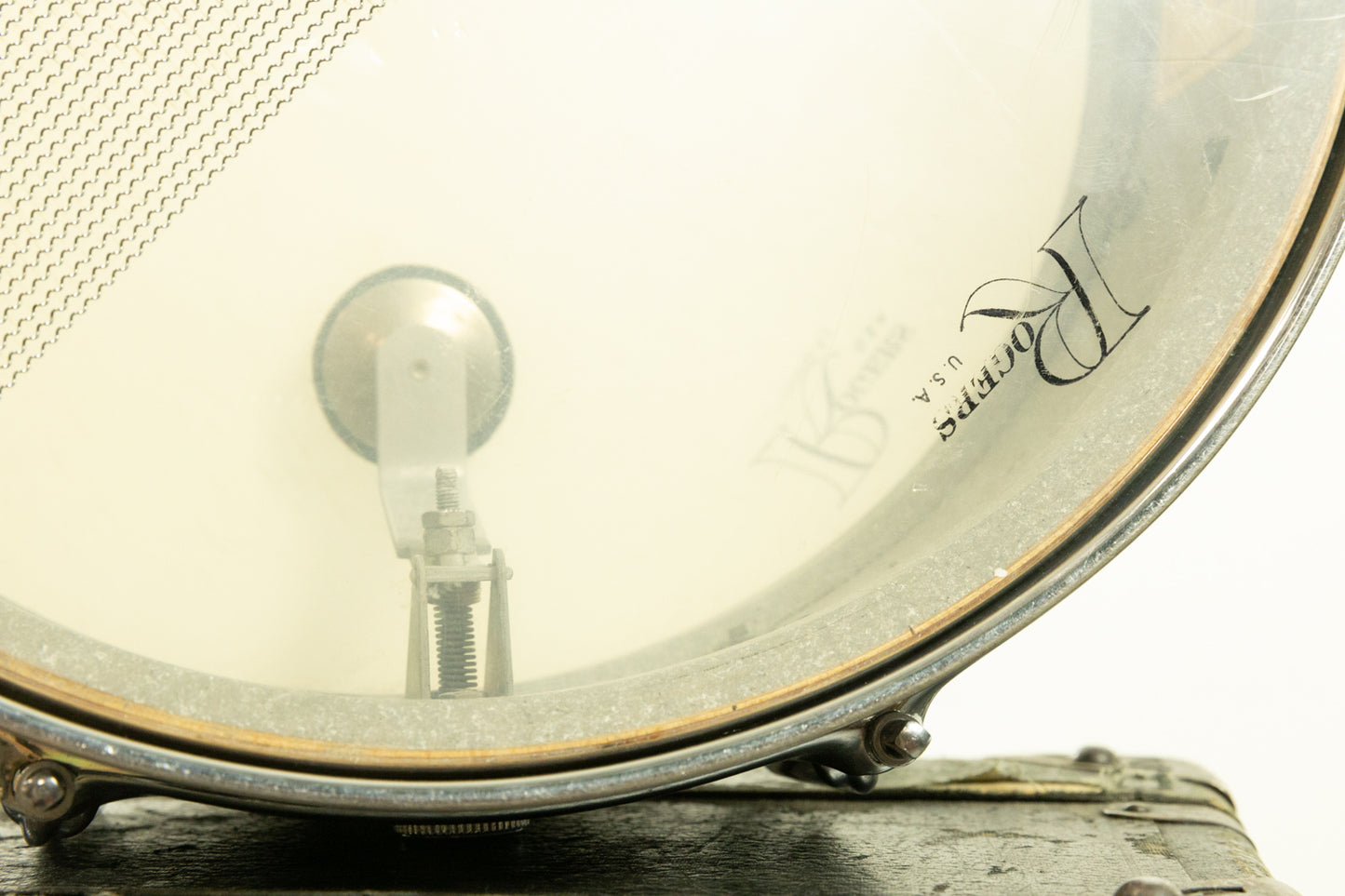 Vintage Rogers 5x14 Pink Strata Pearl Snare Drum