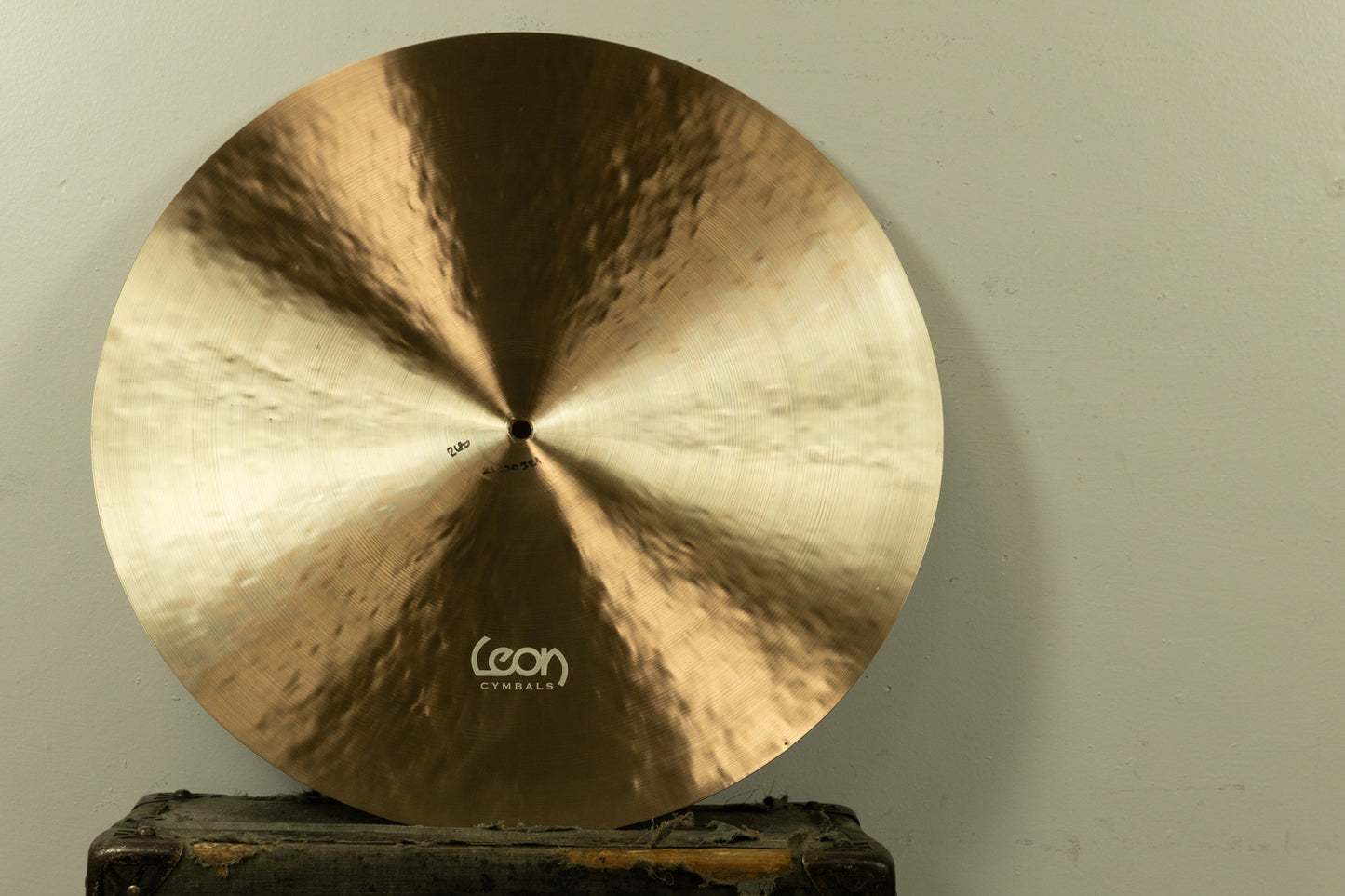 Leon 21" Flat Bell Half Raw Ride Cymbal 2180g