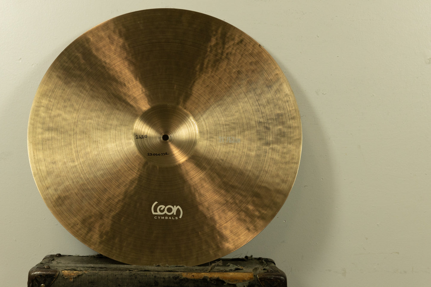 Leon 21" Ride Modern Vintage Cons High Bell Ride Cymbal 2420g