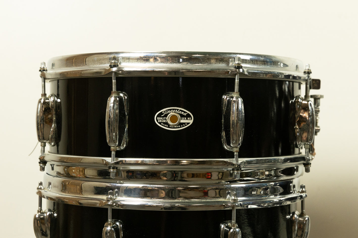 1970s Slingerland Black Lacquer "Modern Jazz" Drum Set