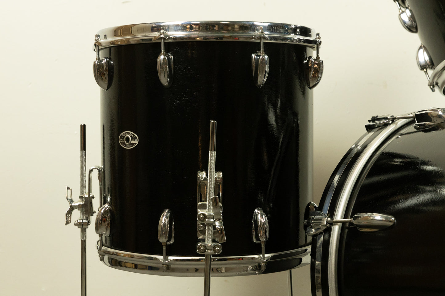 1970s Slingerland Black Lacquer "Modern Jazz" Drum Set