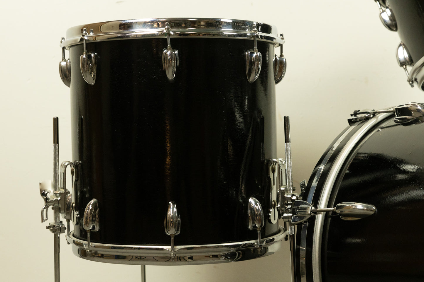 1970s Slingerland Black Lacquer "Modern Jazz" Drum Set