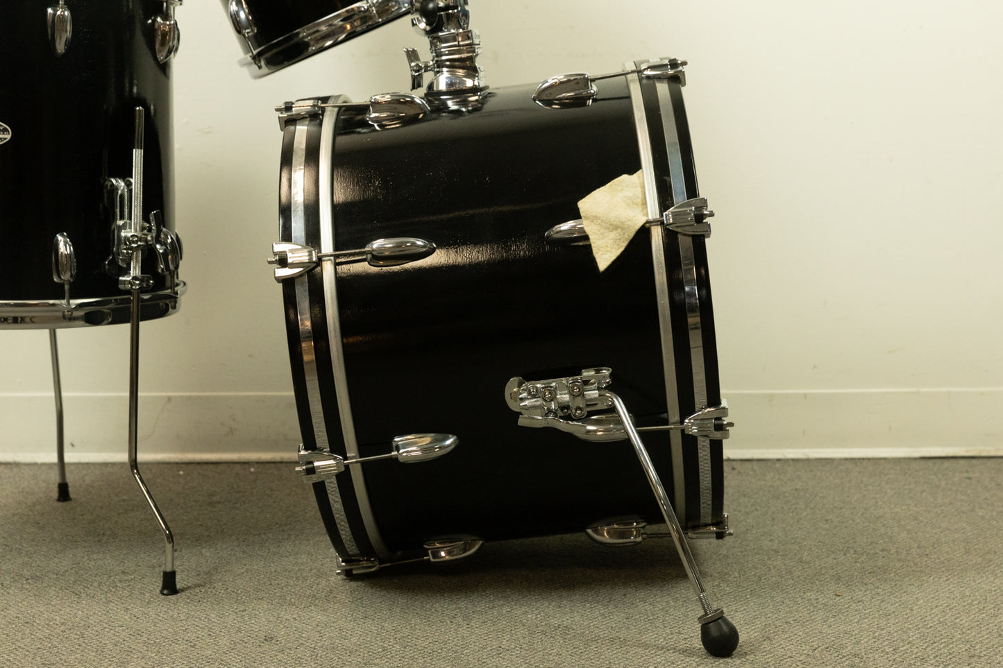 1970s Slingerland Black Lacquer "Modern Jazz" Drum Set