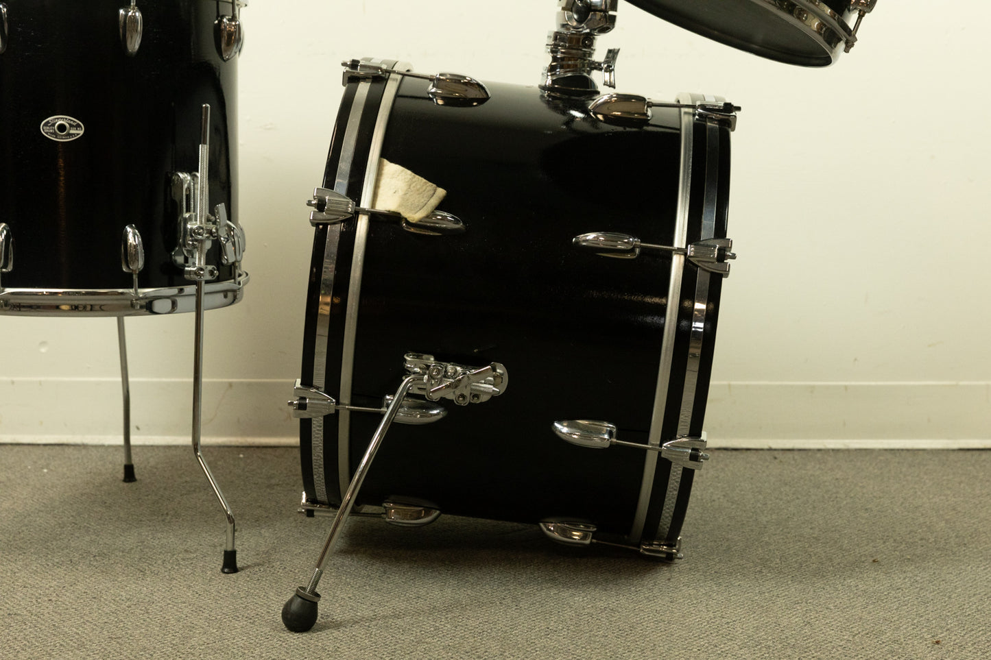 1970s Slingerland Black Lacquer "Modern Jazz" Drum Set