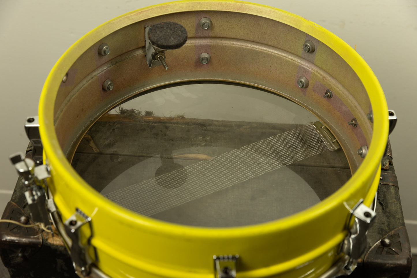 1970s Ludwig 5x14 "Banana Yellow" Acrolite Snare Drum