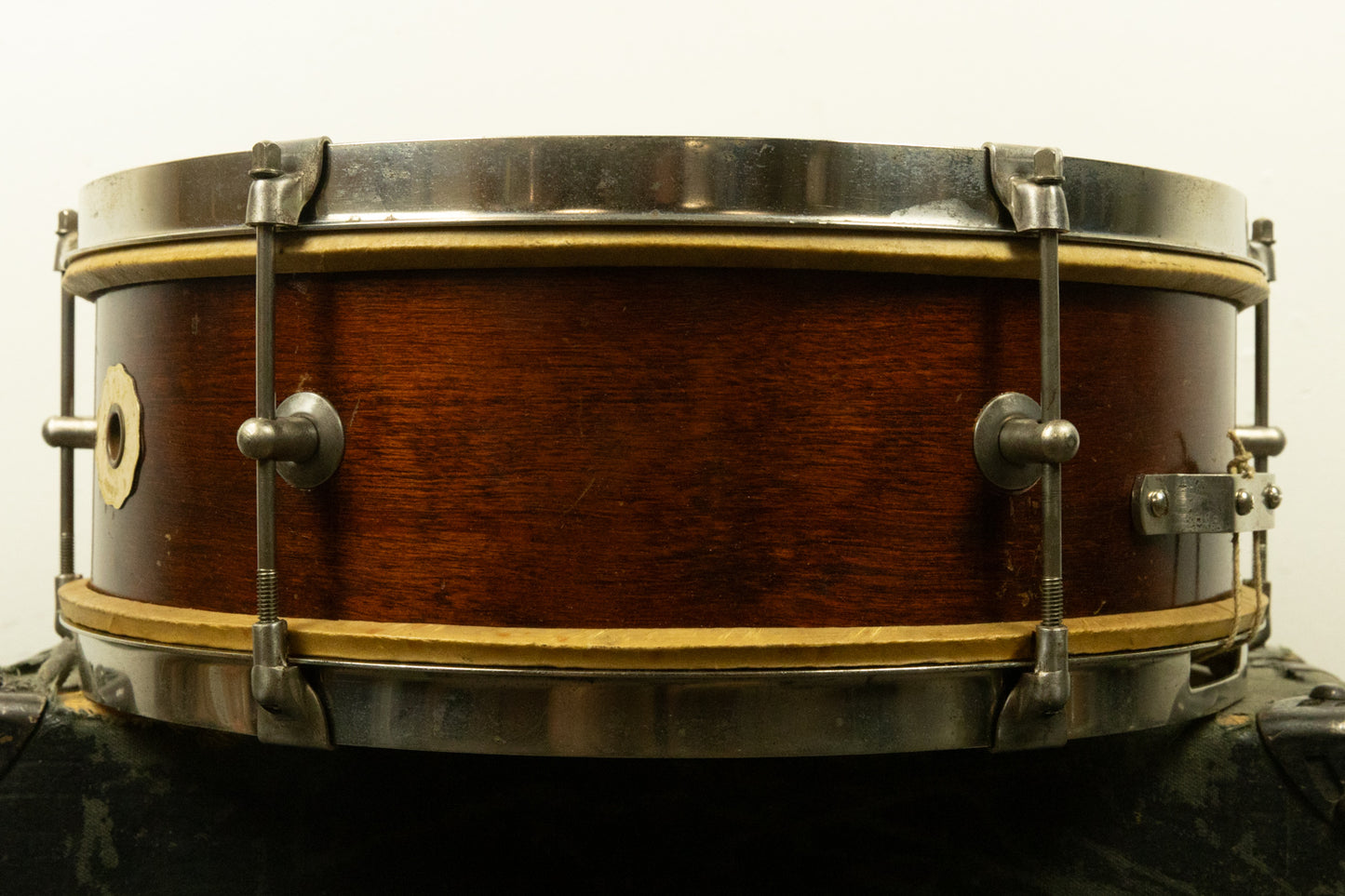Vintage Kent 5x14 Natural Mahogany Snare Drum