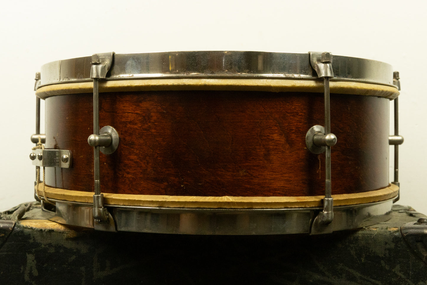 Vintage Kent 5x14 Natural Mahogany Snare Drum