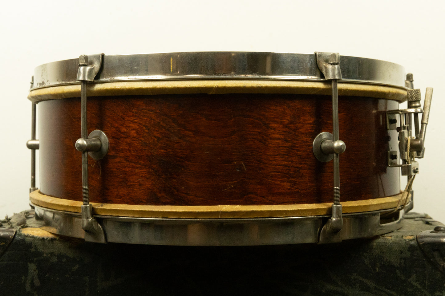 Vintage Kent 5x14 Natural Mahogany Snare Drum