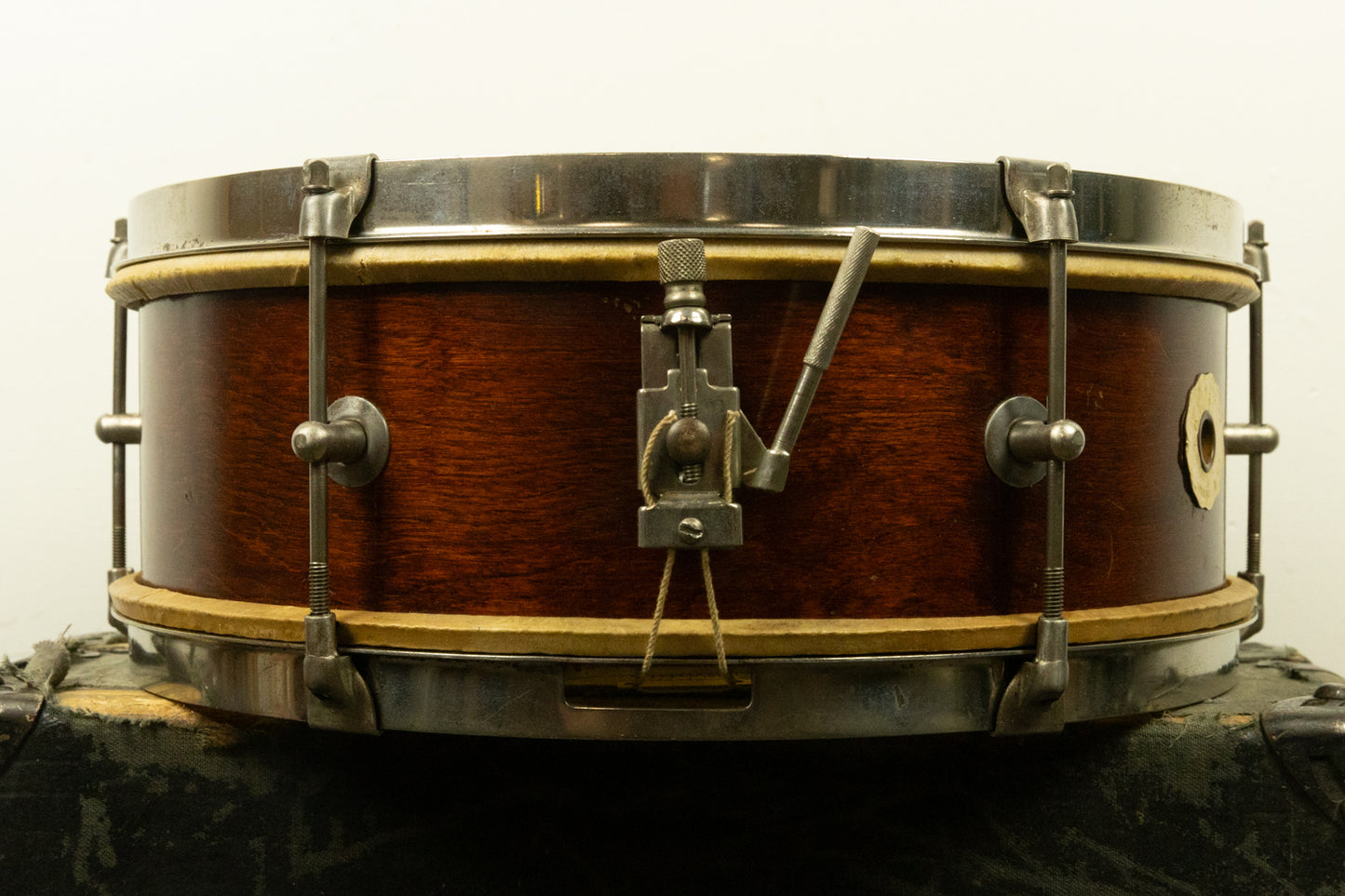 Vintage Kent 5x14 Natural Mahogany Snare Drum