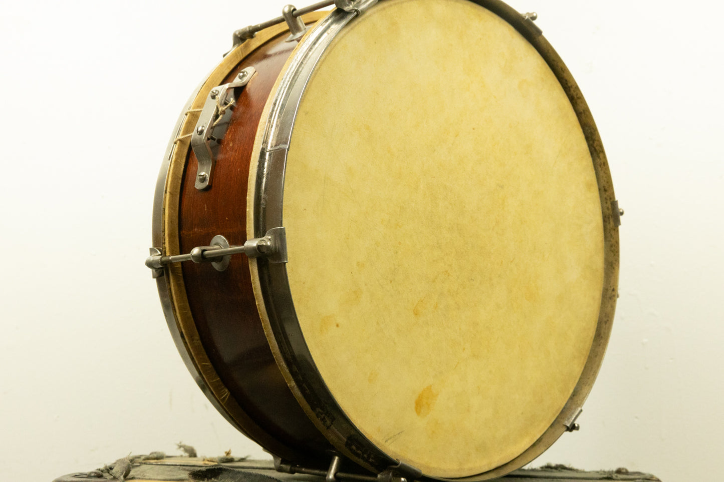 Vintage Kent 5x14 Natural Mahogany Snare Drum