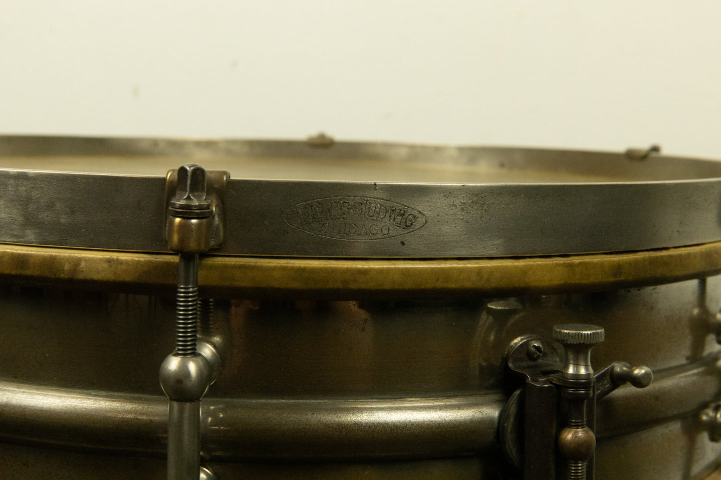 1920s Ludwig & Ludwig 4x14 Dance Model NOB Snare Drum