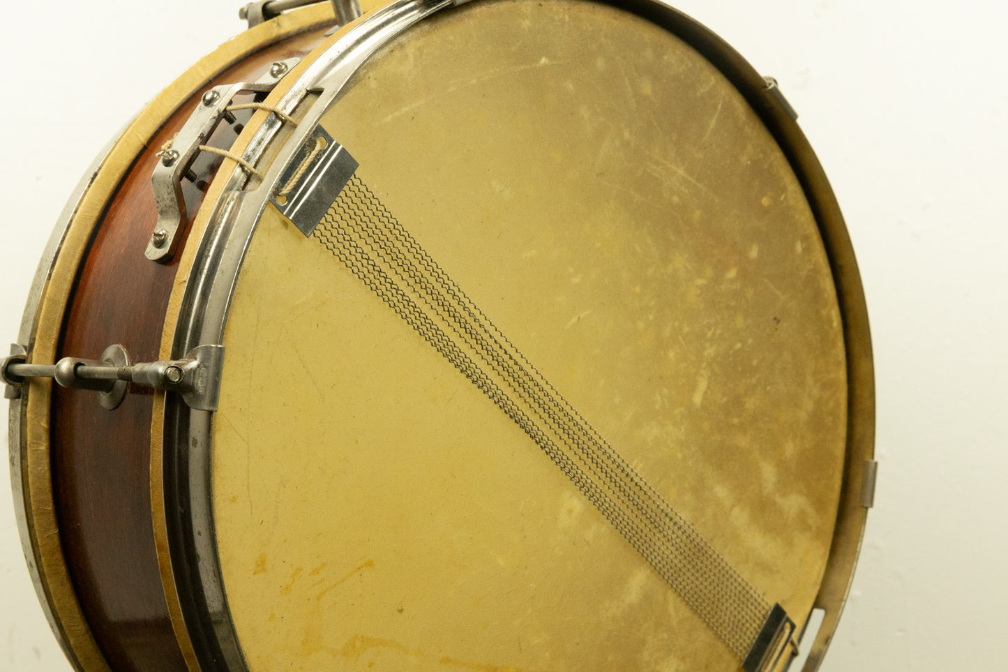 Vintage Kent 5x14 Natural Mahogany Snare Drum