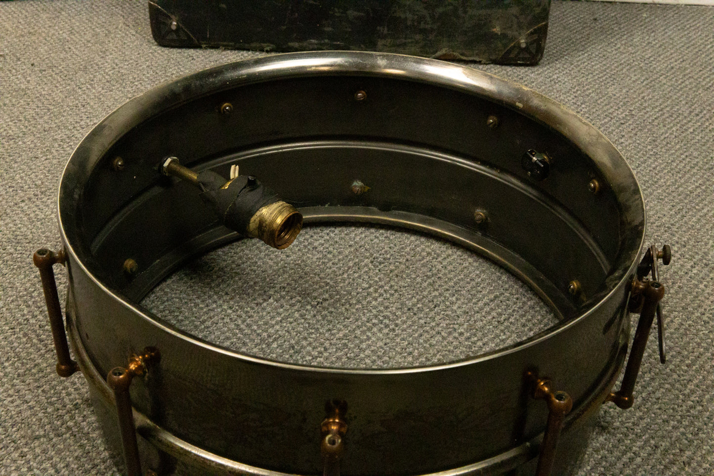 1920s Ludwig 6.5x14 De Luxe Black Beauty Snare Drum
