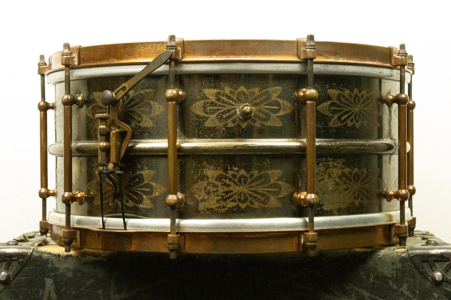 1920s Ludwig 6.5x14 De Luxe Black Beauty Snare Drum