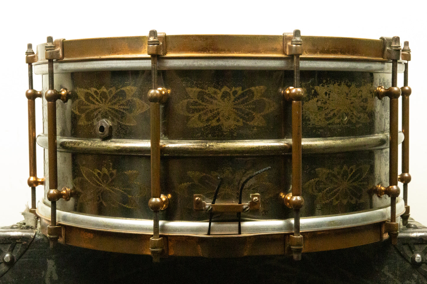 1920s Ludwig 6.5x14 De Luxe Black Beauty Snare Drum