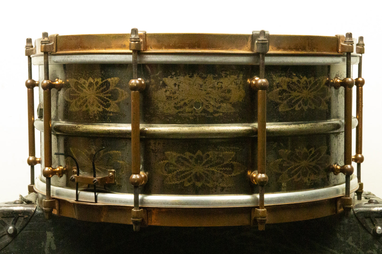 1920s Ludwig 6.5x14 De Luxe Black Beauty Snare Drum