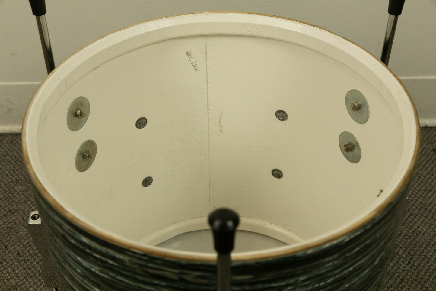 1967 Ludwig Oyster Blue Pearl Club Date Drum Set