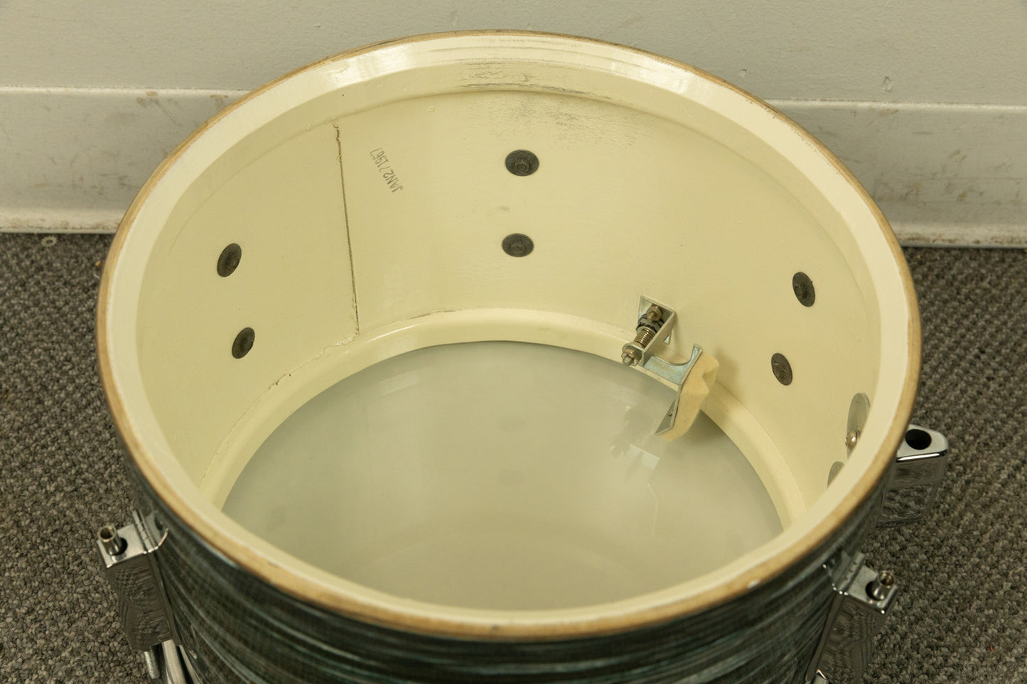 1967 Ludwig Oyster Blue Pearl Club Date Drum Set