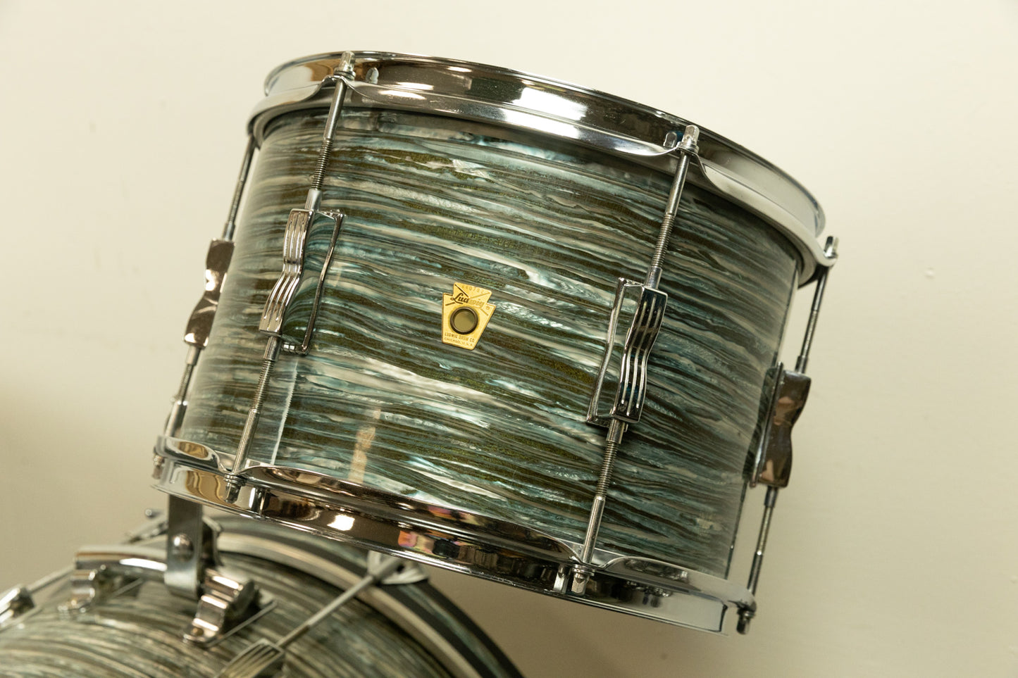 1967 Ludwig Oyster Blue Pearl Club Date Drum Set