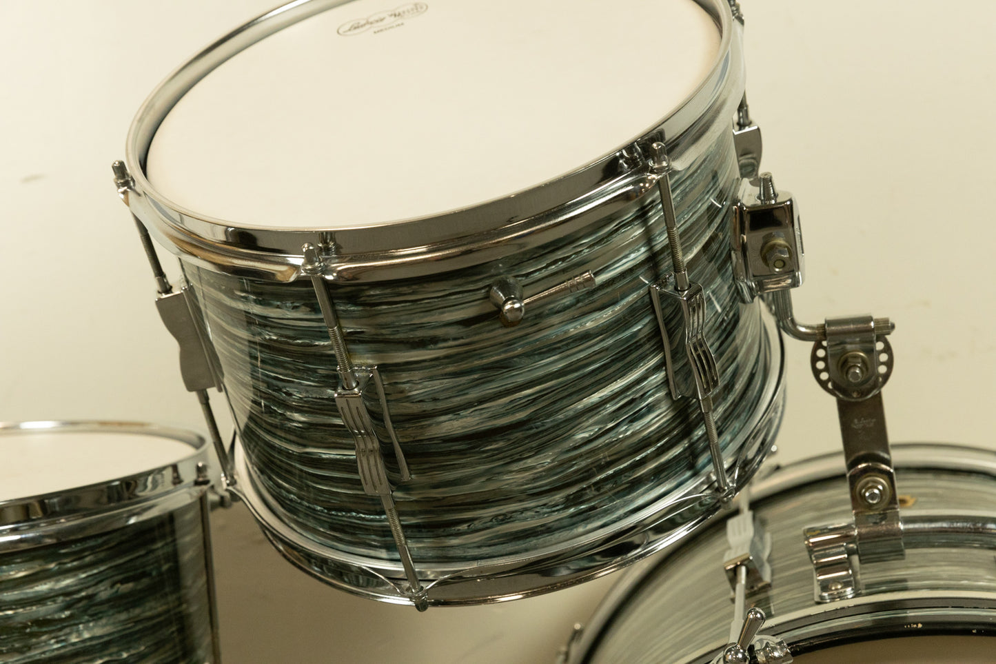 1967 Ludwig Oyster Blue Pearl Club Date Drum Set