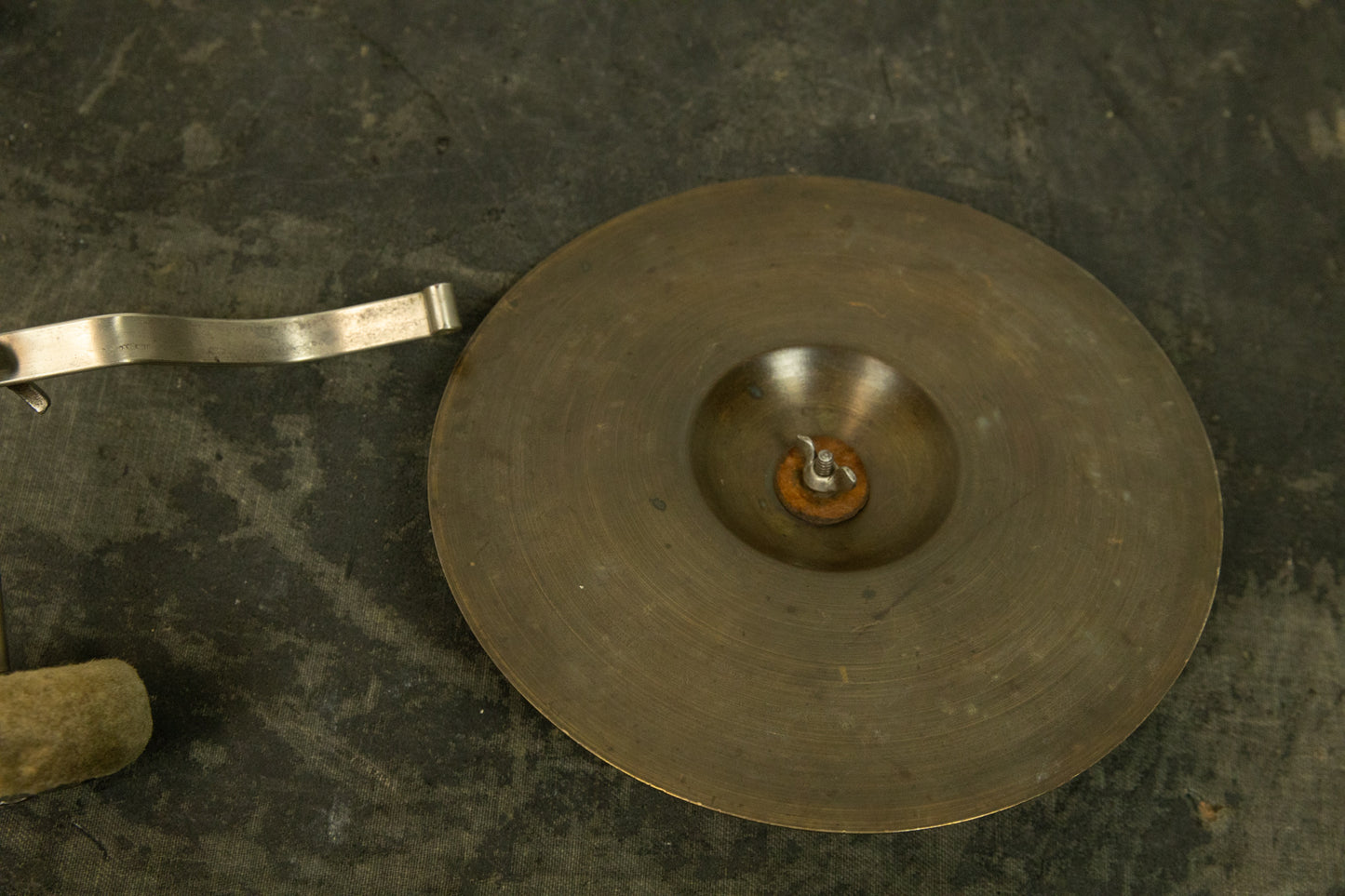 1900s Cymbal Striker Pedal w/ Cymbal Attachment