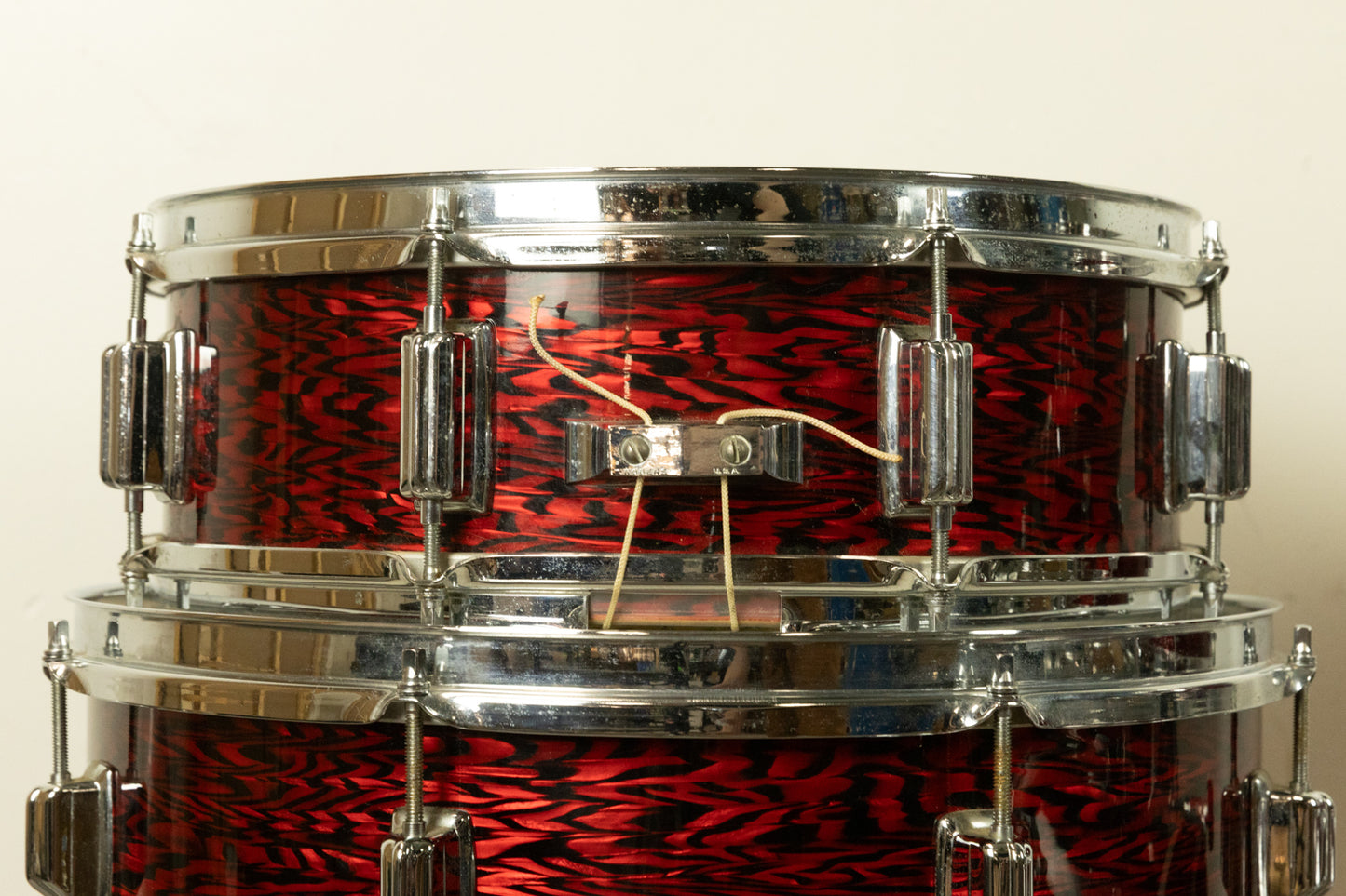 1960s Rogers Headliner Red Onyx Pearl Drum Set