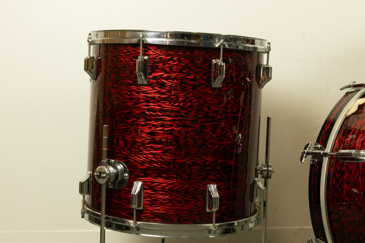 1960s Rogers Headliner Red Onyx Pearl Drum Set