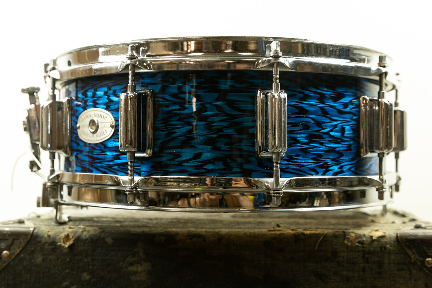 1960s Rogers 5x14 Blue Onyx Pearl Dynasonic Snare Drum